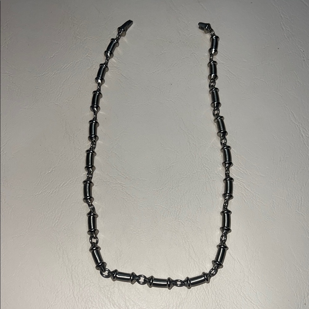 Silver Geometric Jewelry Necklace